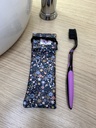 Pochette à brosse à dents Fleurs bleues
